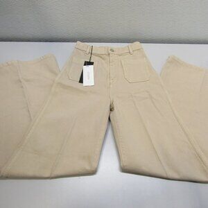 NEW JOSEPH Women’s Brompton High-Rise Wide-Leg Jeans – Sand – Size 24